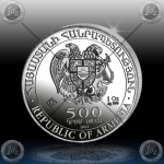1oz ARMENIJA "Noetova barka" 500 Dram 2012